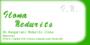 ilona medurits business card